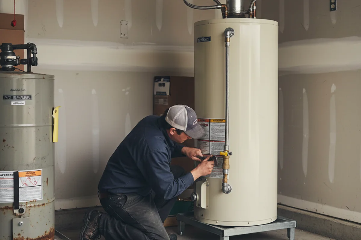 Water heater and shutoff valve replacement in Nyack
